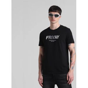 JACK & JONES JACK&JONES Black FRIYAY Text T-shirt