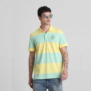 JACK & JONES JACK&JONES Light Green Colourblocked Polo T-shirt