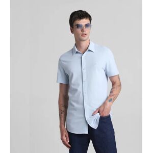 JACK & JONES JACK&JONES Blue Knitted Short Sleeves Shirt