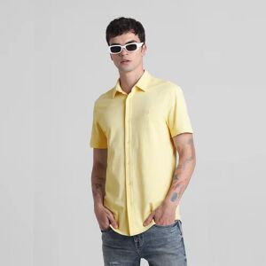 JACK & JONES JACK&JONES Yellow Knitted Short Sleeves Shirt