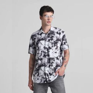 JACK & JONES JACK&JONES Black Printed Short Sleeves Shirt