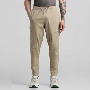 JACK & JONES JACK&JONES Beige Mid Rise Slim Fit Pants