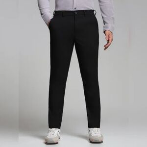 JACK & JONES JACK&JONES Black Mid Rise Slim Fit Pants