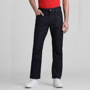 JACK & JONES JACK&JONES Dark Blue Mid Rise Clark Regular Fit Jeans