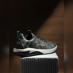 JACK & JONES JACK&JONES Green Camo Print Mesh Sneakers