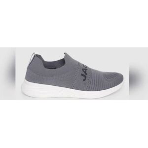 JACK & JONES JACK&JONES Grey Logo Print Slip On Sneakers