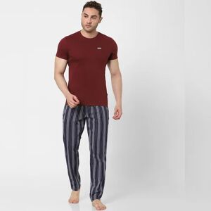 JACK & JONES JACK&JONES Maroon Crew Neck T-shirt