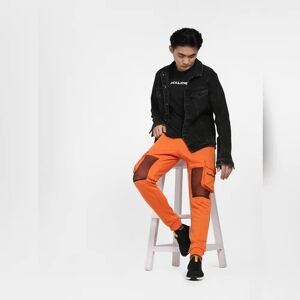 JACK & JONES JACK&JONES Orange Mid Rise Pocket Detail Sweatpants