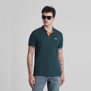 JACK & JONES JACK&JONES Green Cotton Polo T-Shirt