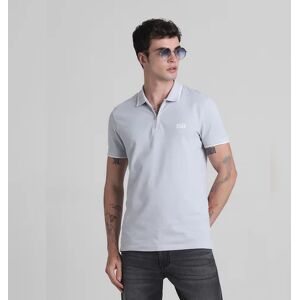 JACK & JONES JACK&JONES Grey Zip Detail Polo T-shirt