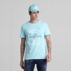 JACK & JONES JACK&JONES Blue Embroidered Crew Neck T-shirt