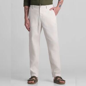 JACK & JONES JACK&JONES Beige Mid Rise Slim Fit Pants