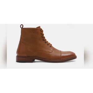 JACK & JONES JACK&JONES Tan Textured Leather Boots