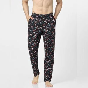 JACK & JONES JACK&JONES Black Mid Rise Printed Pyjamas