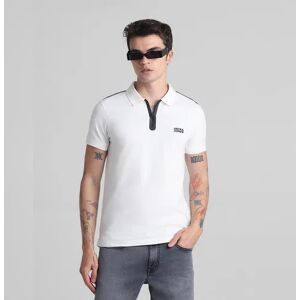 JACK & JONES JACK&JONES White Zip Detail Polo T-shirt