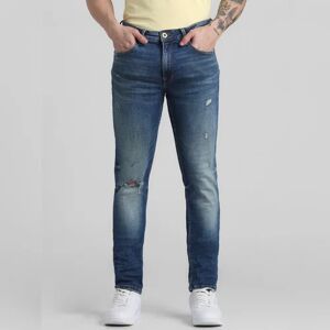 JACK & JONES JACK&JONES Dark Blue Low Rise Ben Skinny Jeans