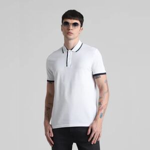 JACK & JONES JACK&JONES White Contrast Rib Polo T-shirt