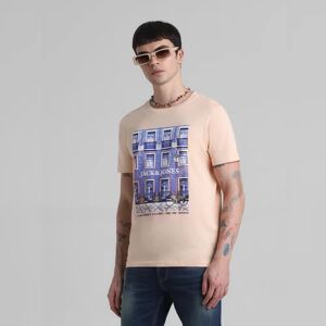 JACK & JONES JACK&JONES Peach Window Print T-shirt