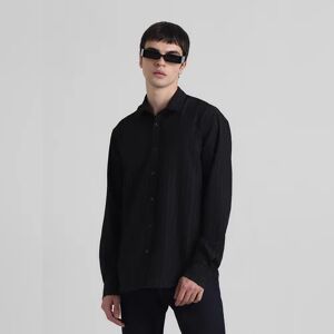 JACK & JONES JACK&JONES Black Crinkle Weave Shirt