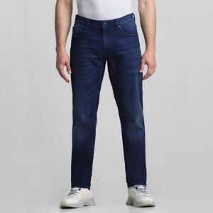 JACK & JONES JACK&JONES Dark Blue Low Rise Tim Slim Fit Jeans