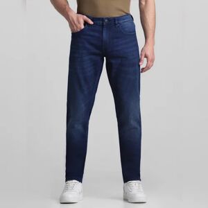 JACK & JONES JACK&JONES Dark Blue Low Rise Glenn Slim Fit Jeans