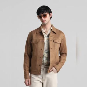 JACK & JONES JACK&JONES Brown Regular Fit Suede Jacket