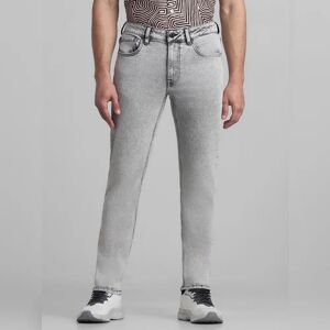 JACK & JONES JACK&JONES Grey Low Rise Tim Slim Fit Jeans