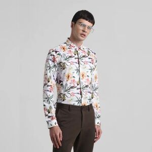 JACK & JONES JACK&JONES White Floral Full Sleeves Shirt