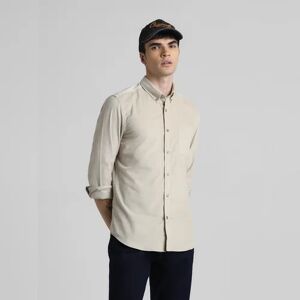 JACK & JONES JACK&JONES Beige Corduroy Full Sleeves Shirt