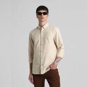 JACK & JONES JACK&JONES Light Brown Oxford Full Sleeves Shirt