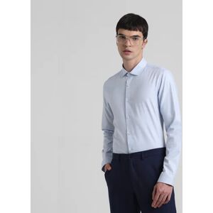 JACK & JONES JACK&JONES Blue Dobby Check Full Sleeves Shirt