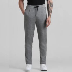 JACK & JONES JACK&JONES Grey Mid Rise Printed Co-ord Set Pants