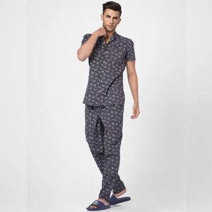 JACK & JONES JACK&JONES Grey Printed Shirt & Pyjama Set