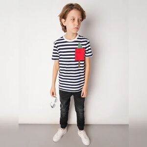 JACK & JONES JUNIOR JACK&JONES Navy Blue Striped T-shirt