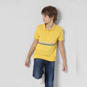 JACK & JONES JUNIOR JACK&JONES Yellow Tape Detail Polo T-shirt