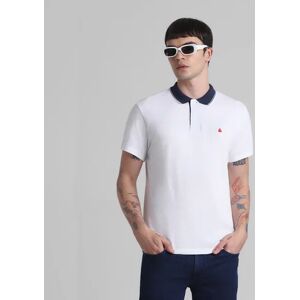 JACK & JONES JACK&JONES White Jacquard Polo T-shirt