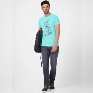 JACK & JONES JACK&JONES Blue Graphic Print Crew Neck T-shirt