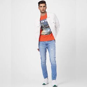 JACK & JONES JACK&JONES Orange Graphic Crew Neck T-shirt