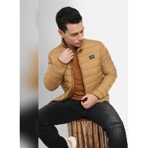 JACK & JONES JACK&JONES Brown High Neck Puffer Jacket