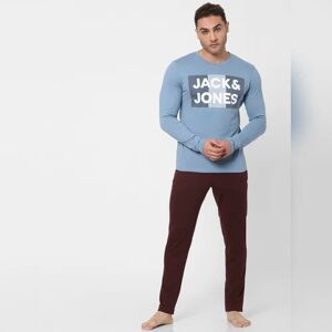 JACK & JONES JACK&JONES Maroon Mid Rise Trackpants