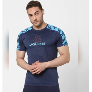 JACK & JONES JACK&JONES Blue Logo Print Gym T-shirt