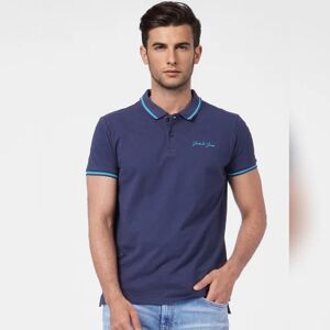 JACK & JONES JACK&JONES Dark Blue Contrast Tipping Polo T-shirt