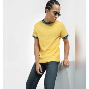 JACK & JONES JACK&JONES Yellow Patchwork Detail T-shirt