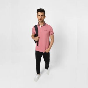 JACK & JONES JACK&JONES Pink Contrast Tipping Polo T-shirt