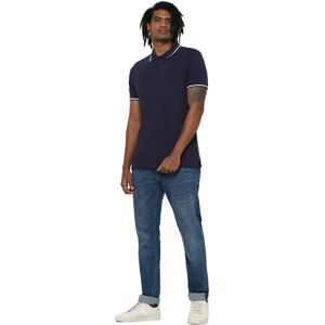 JACK & JONES JACK&JONES Dark Blue Contrast Tipping Polo Neck T-shirt