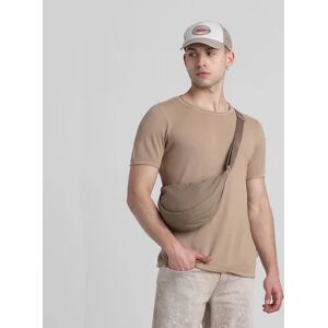 JACK & JONES JACK&JONES Brown Cotton Knitted T-shirt