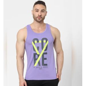 JACK & JONES JACK&JONES Purple Text Print Vest