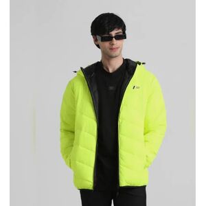 JACK & JONES JACK&JONES Neon Yellow Hooded Puffer Jacket