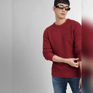 JACK & JONES JACK&JONES Red Textured Sweater