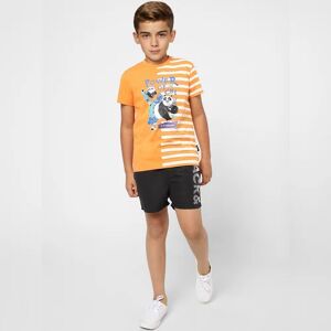 JACK & JONES JUNIOR JACK&JONES Boys X Kung Fu Panda Orange Graphic Print T-shirt